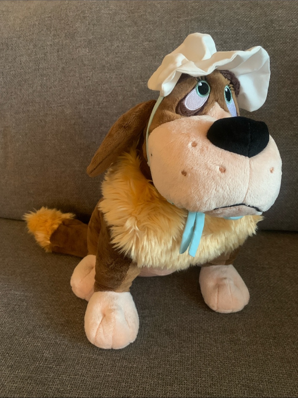 Retired Disney Store Peter Pan Nana with Bonnet Plush Stuffed Dog Animal